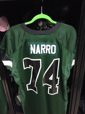 Anthony Narro's Football Jersey