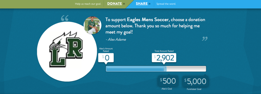 Here i have a screenshot of the website , please donate to help our Lr eagles.