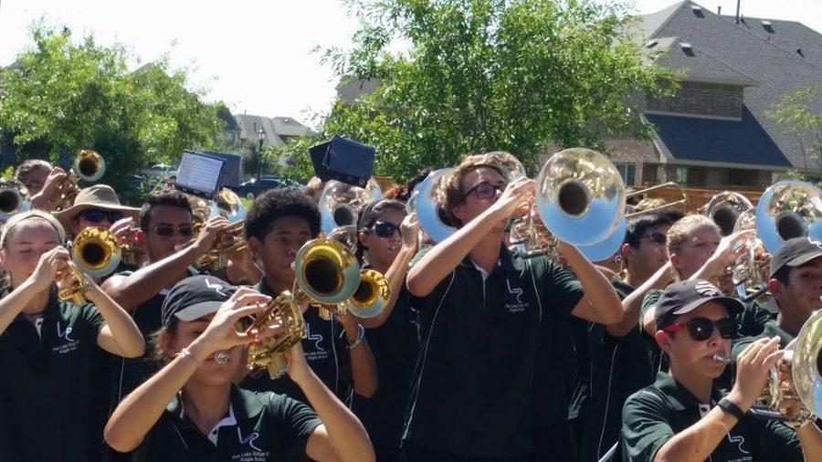 Eagles+Marching+Band+playing+during+the+March-a-thon+