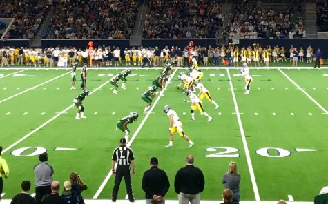 Eagles defense lines up against the Scots