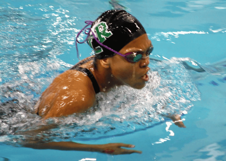Khadijah Brown swimming