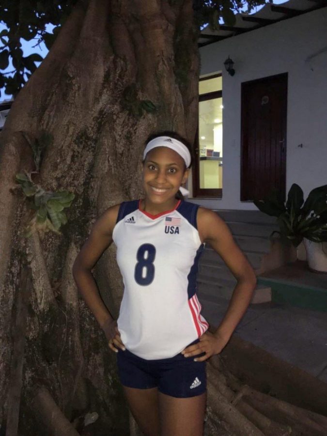 Madison Williams poses in her Team USA uniform.