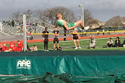 Corey Steed at the high jump event 